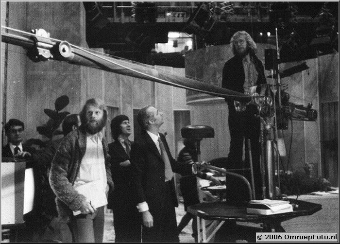 Foto 7-131. BBC november '75 Hylke Beerstra, Koos Schalk en Hans Chevalier