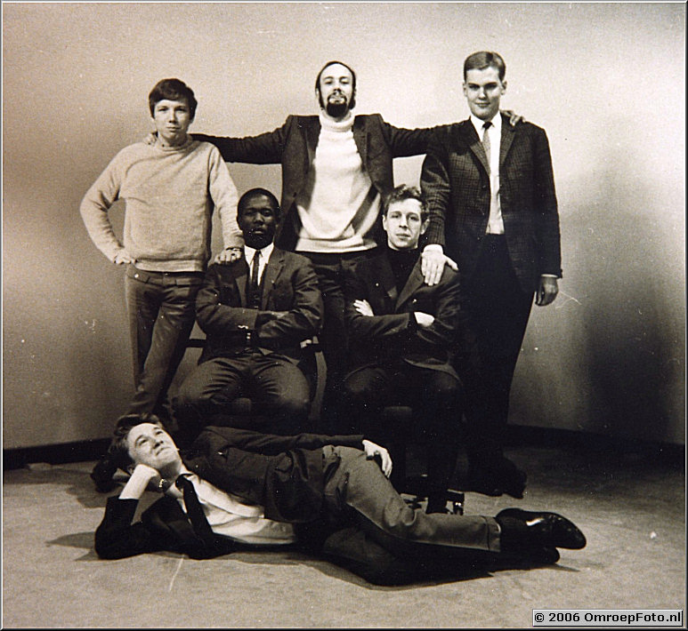 Foto 40-786. Cameracursus '1967' op Sandbergen, Met Marcel Pruijt, Frans de Bruijn, Johnny Dundas, Frans Dupont en Frans Goedhart
