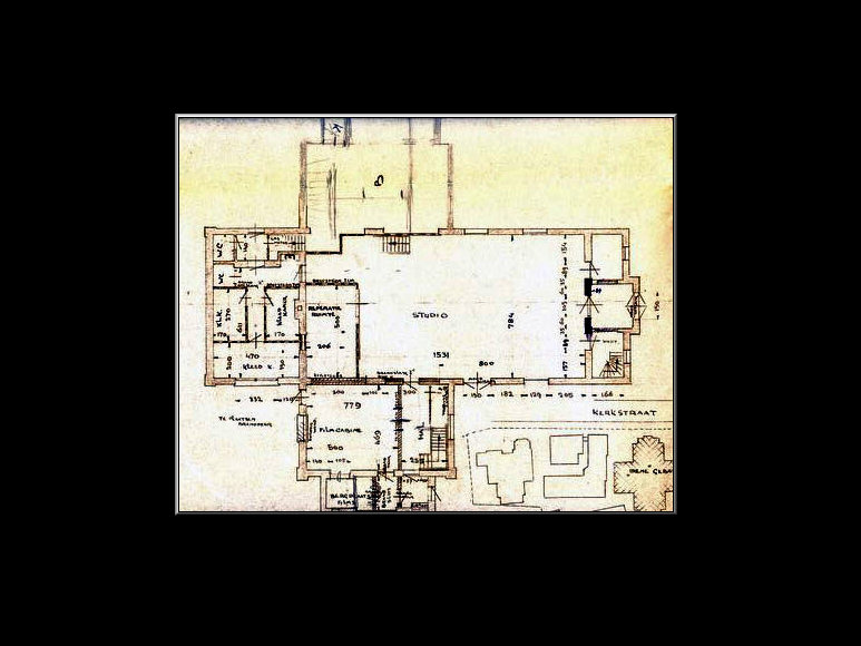 Doos 75 Foto 1496. Plattegrond van Studio Irene