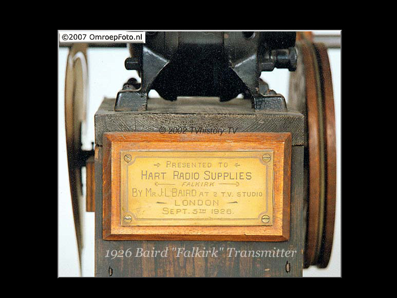 Doos 78 Foto 1557. 1926 Baird Transmitter Plaque