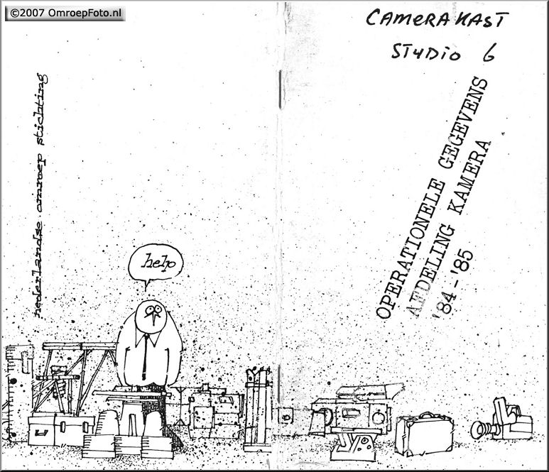 Doos 82 Foto 1625. Cameraboekje 1984-85 Getekend door Guus Wondergem. Hij had in de voorloper van de Spreekbuis ook een stripverhaal